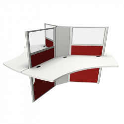 Bureau pour call center 3 personnes