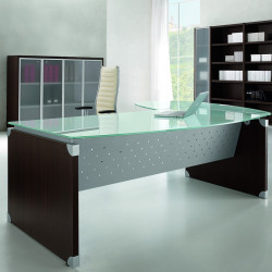 bureau de direction en verre design