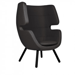 Fauteuil noir pour salle de pause