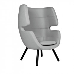 Fauteuil gris clair pour salle de pause