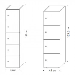 Casiers de rangement dimensions