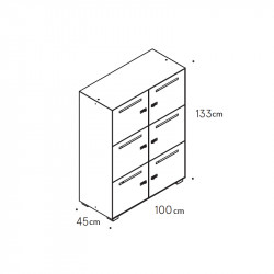 Casier vestiaire en métal - LOCK