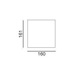 Table de réunion carrée  L160cm - ICONE