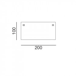 Bureau de direction moderne L200cm - NAUVAK