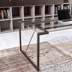 Bureau design italien retour frontal et voile de fond