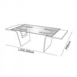 Bureau design verre - RASEUL