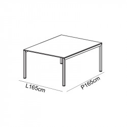 Table de réunion 4 personnes - QUATRO