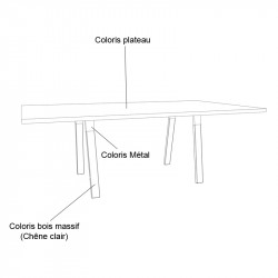 Table de réunion design 8 personnes  - REAU