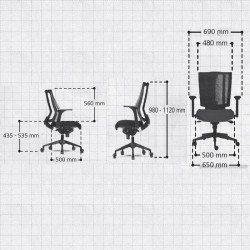 Fauteuil de bureau ergonomique  - SPIKE