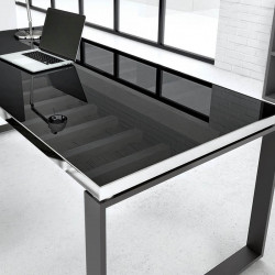 Bureau de direction en verre design