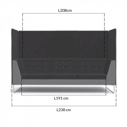 Banquette acoustique pour open space - YOG