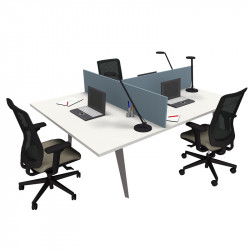 Bureau bench 3 personnes design DRALET