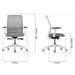 Fauteuil de bureau ergonomique mal de dos - ROCKY