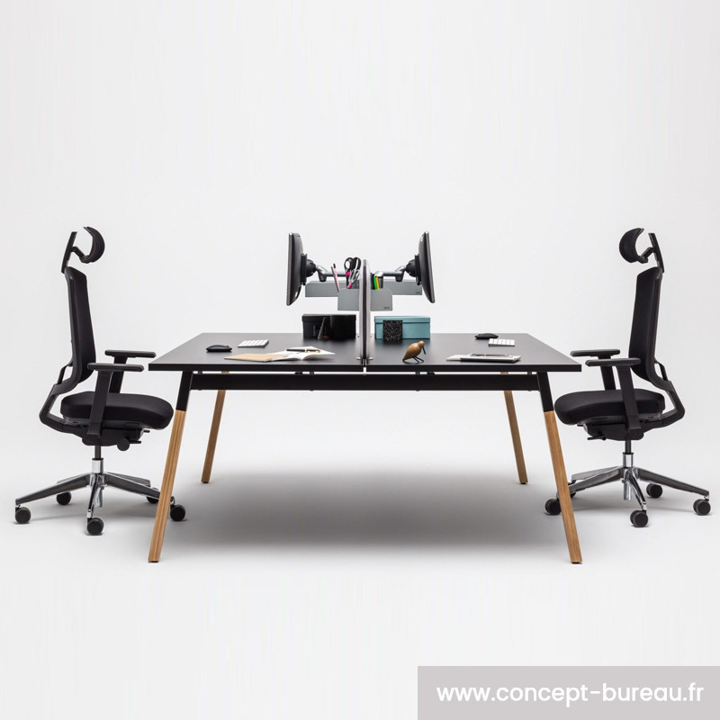 Bureau 2 personnes pour open space - KONTOR Bureau 2 personnes pour open space - KONTOR