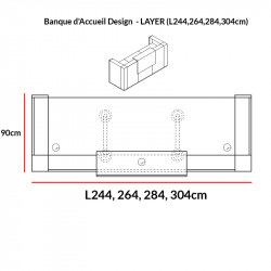 Comptoir d'Accueil Design - LAYER