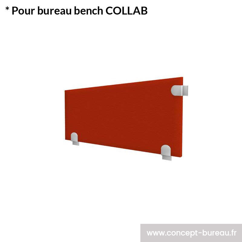 Cloison acoustique latérale pour bureau