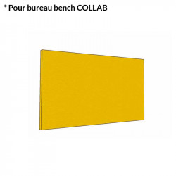 Cloison acoustique frontale pour bureau COLLAB