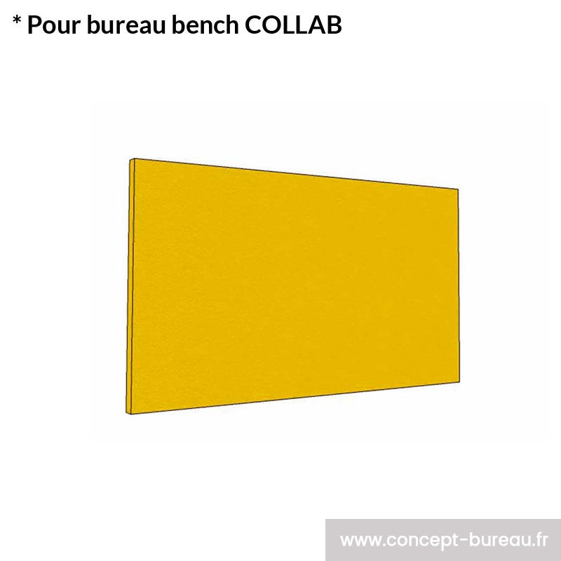 Cloison acoustique frontale pour bureau COLLAB