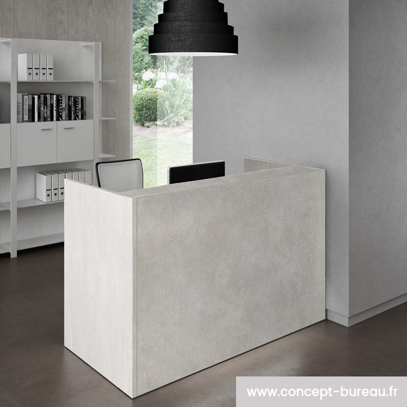 Borne magasin coloris béton Borne magasin coloris béton