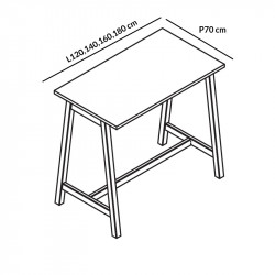 Table de réunion haute design - CHANGY