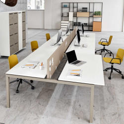 Bureau bench 6 personnes pour open space