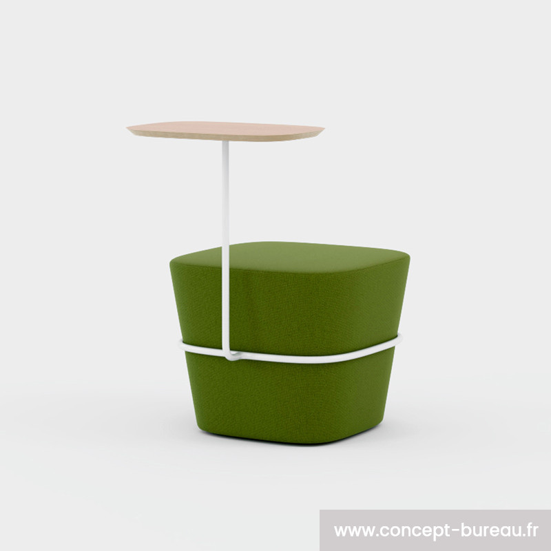 Pouf avec tablette écritoire design - TIP Pouf avec tablette écritoire design - TIP