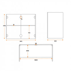 Bureau 4 personnes avec cloisons acoustiques - RYTE