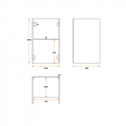 Bureau individuel avec cloison acoustique - DUPLIX