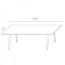 Table de réunion 8 personnes - DRALET