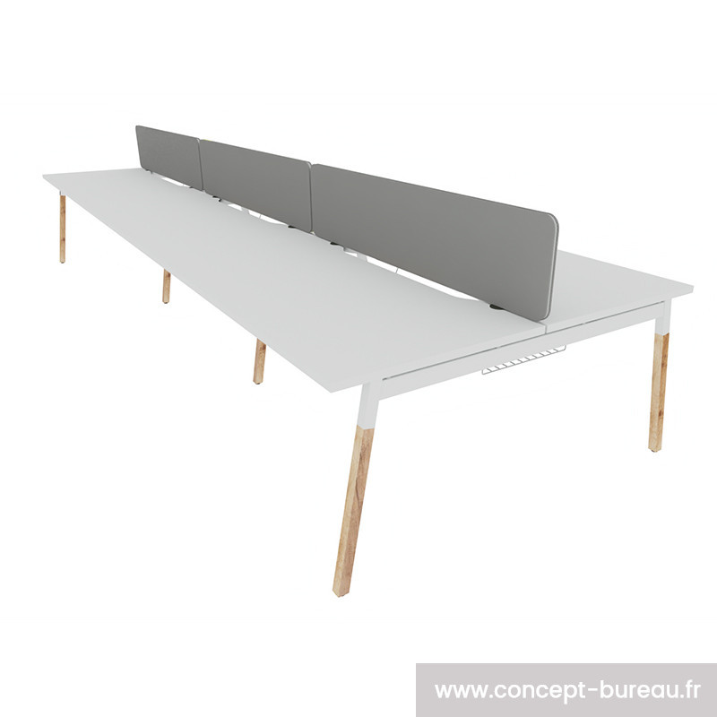 Bureau bench 6 personnes