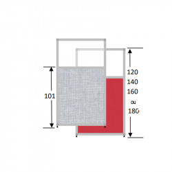 Cloison acoustique semi-vitrée - SHIRU