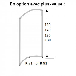 Séparation de bureau en verre