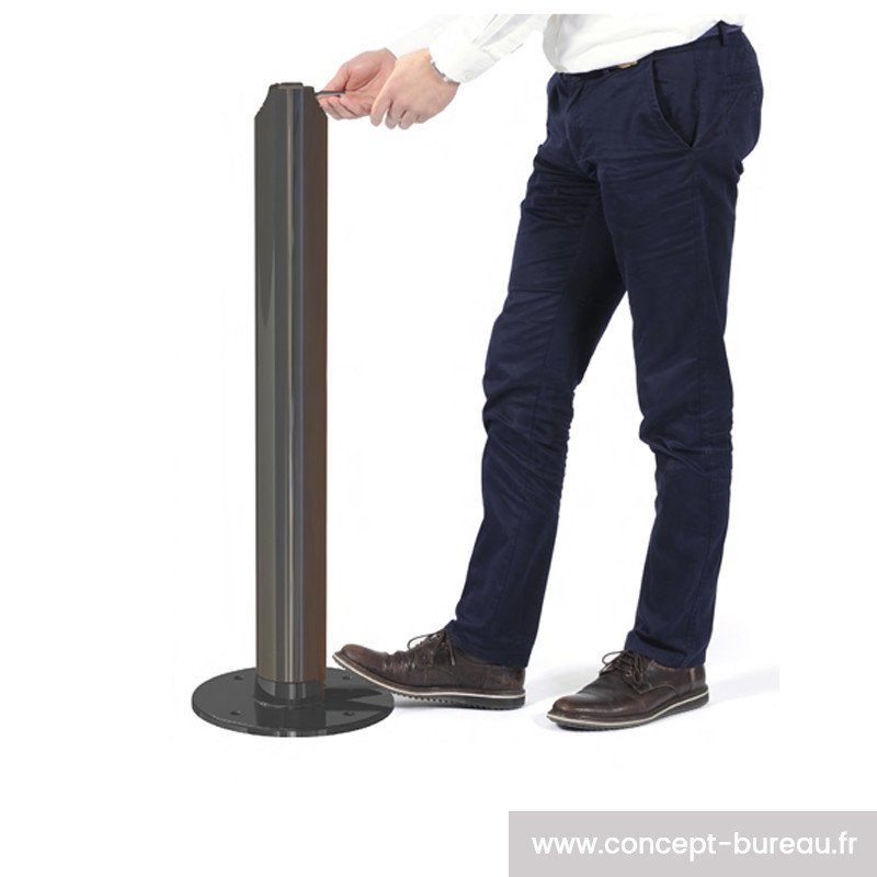 Colonne distributeur de gel hydroalcoolique open space Colonne distributeur de gel hydroalcoolique open space