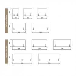 Cloison en plexiglas pour bureau - ATLAS