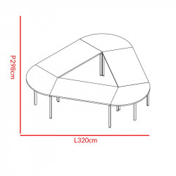 Table de conférence 9 personnes - MOKA