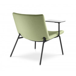 Chaise d'accueil avec tablette écritoire MALGUA