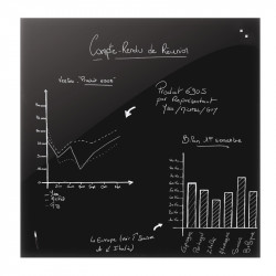 Tableau verre aimanté écriture