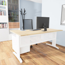 Bureau individuel forme vague