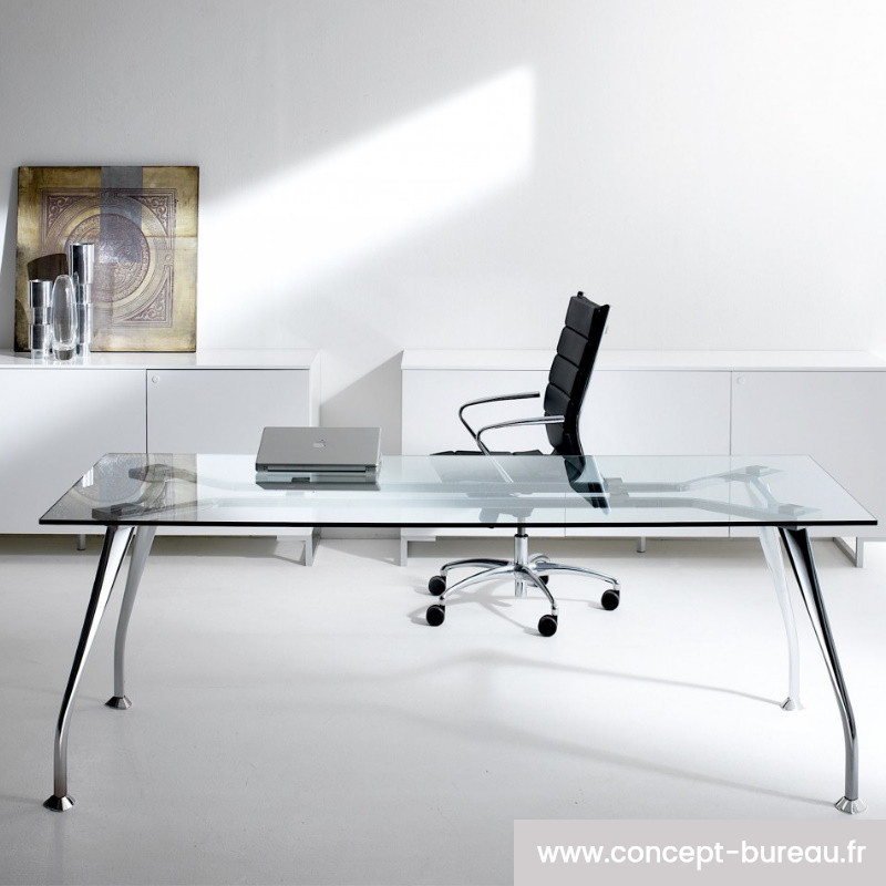 Bureau de direction en verre