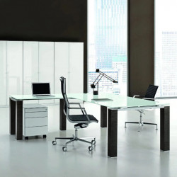 Bureau de direction en verre design