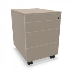 Caisson bureau 4 tiroirs rangement