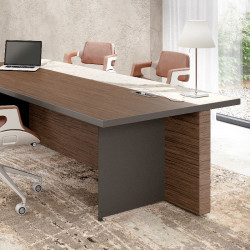 Bureau direction en bois et granite