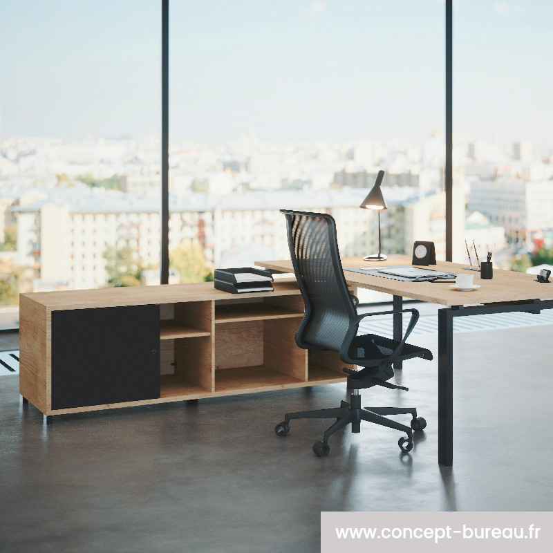 Bureau design de direction avec retour LUXE Bureau design de direction avec retour LUXE