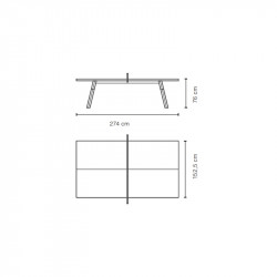 Table de réunion et repos - PING-TABLE