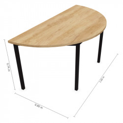 Table demi-lune modulaire