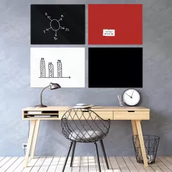 Tableau magnétique en verre