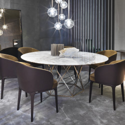Table de réunion en marbre design