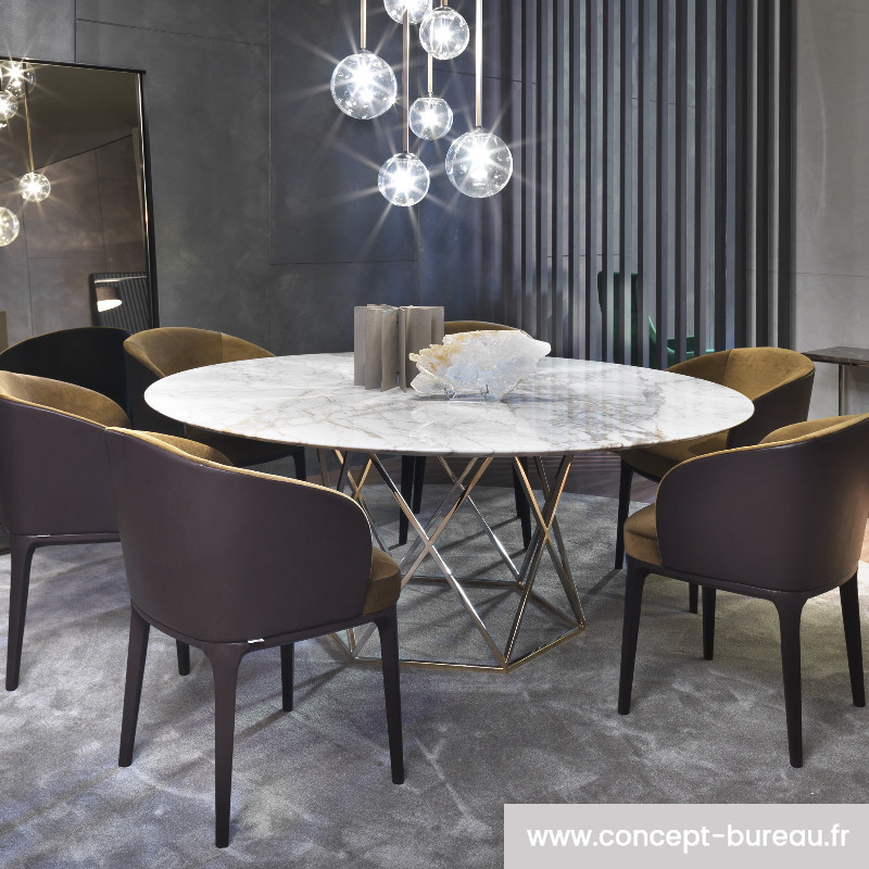 Table de réunion en marbre design