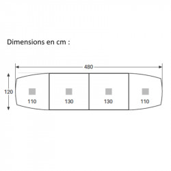 Table de réunion tonneau 18 personnes