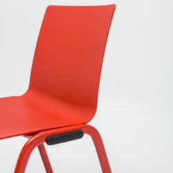 chaise salle de réunion empilable rouge